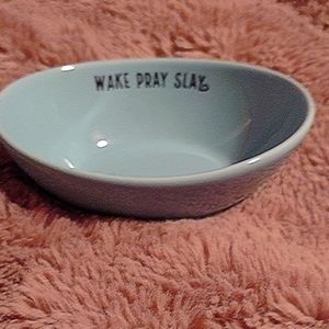 Wake, pray, slay jewelry holder.